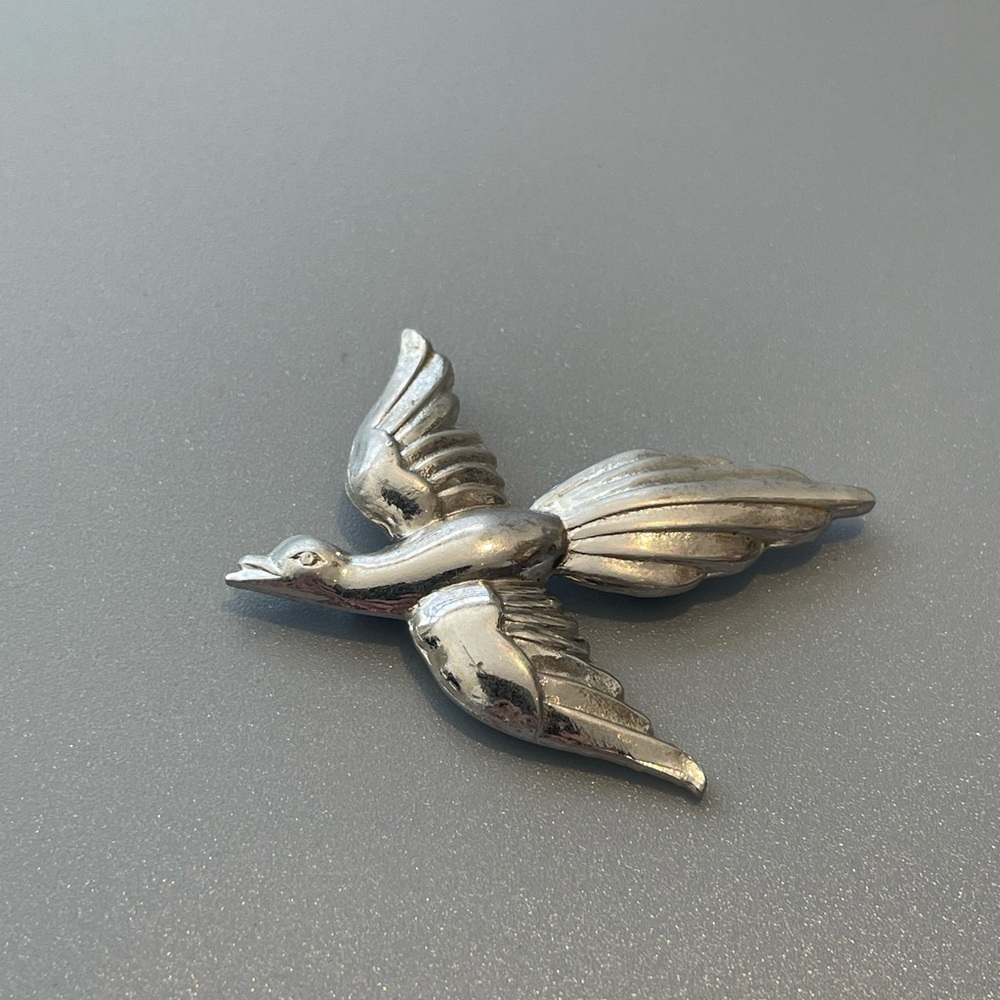 Sterling Silver “ Bird In Flight”  Brooch